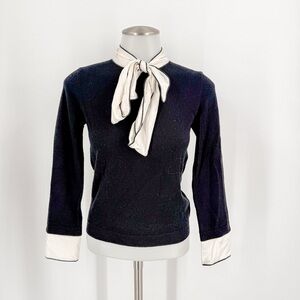 Alice + Olivia Black and White Blouse